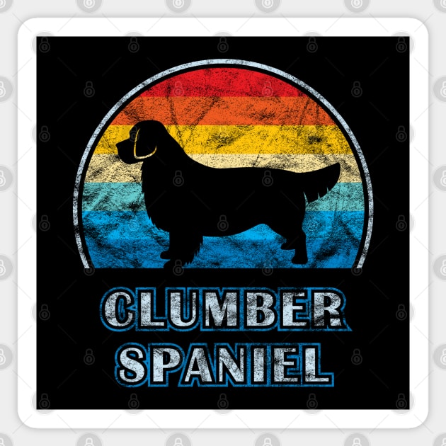 Clumber Spaniel Vintage Design Dog Sticker by millersye